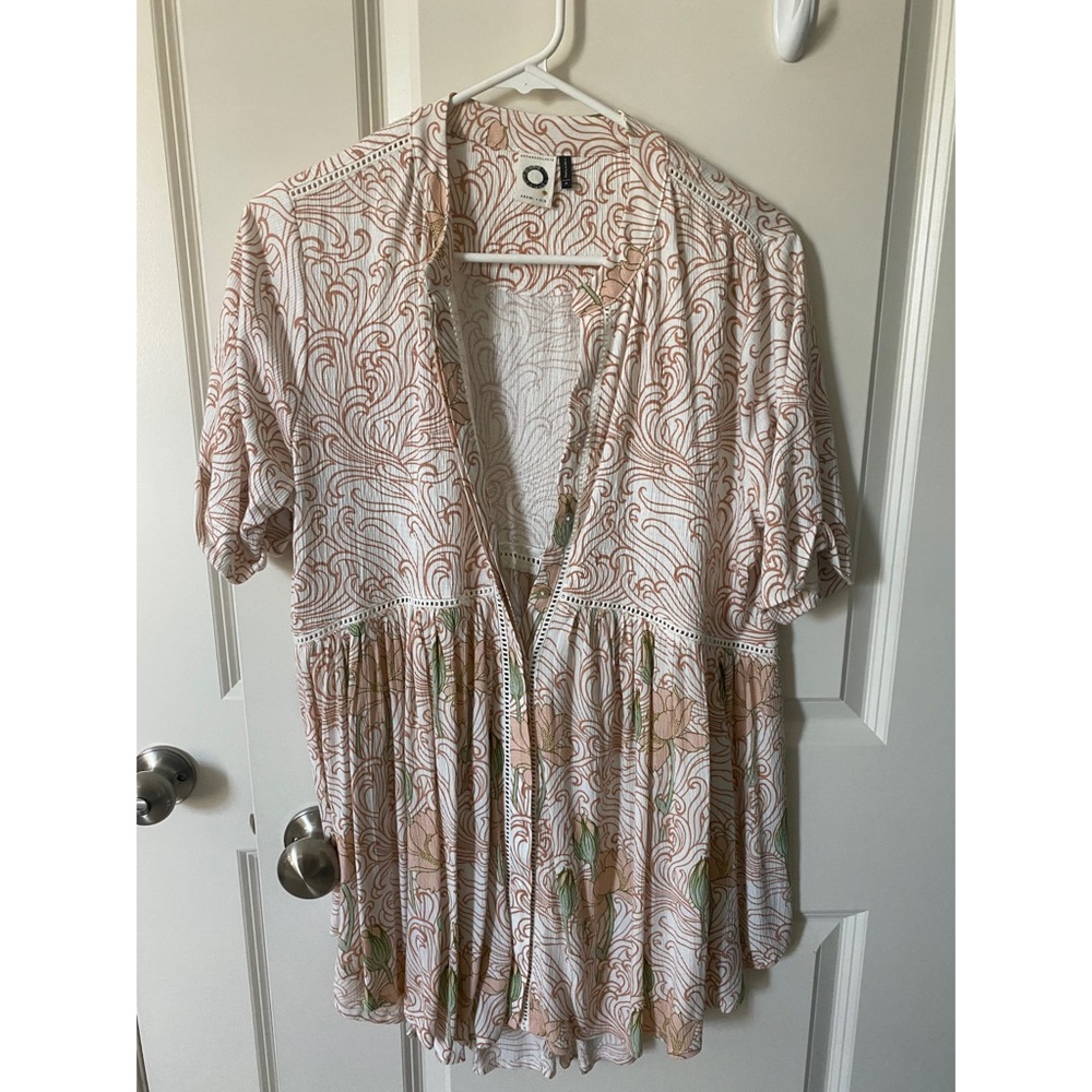 Patterned Anthropologie Blouse
